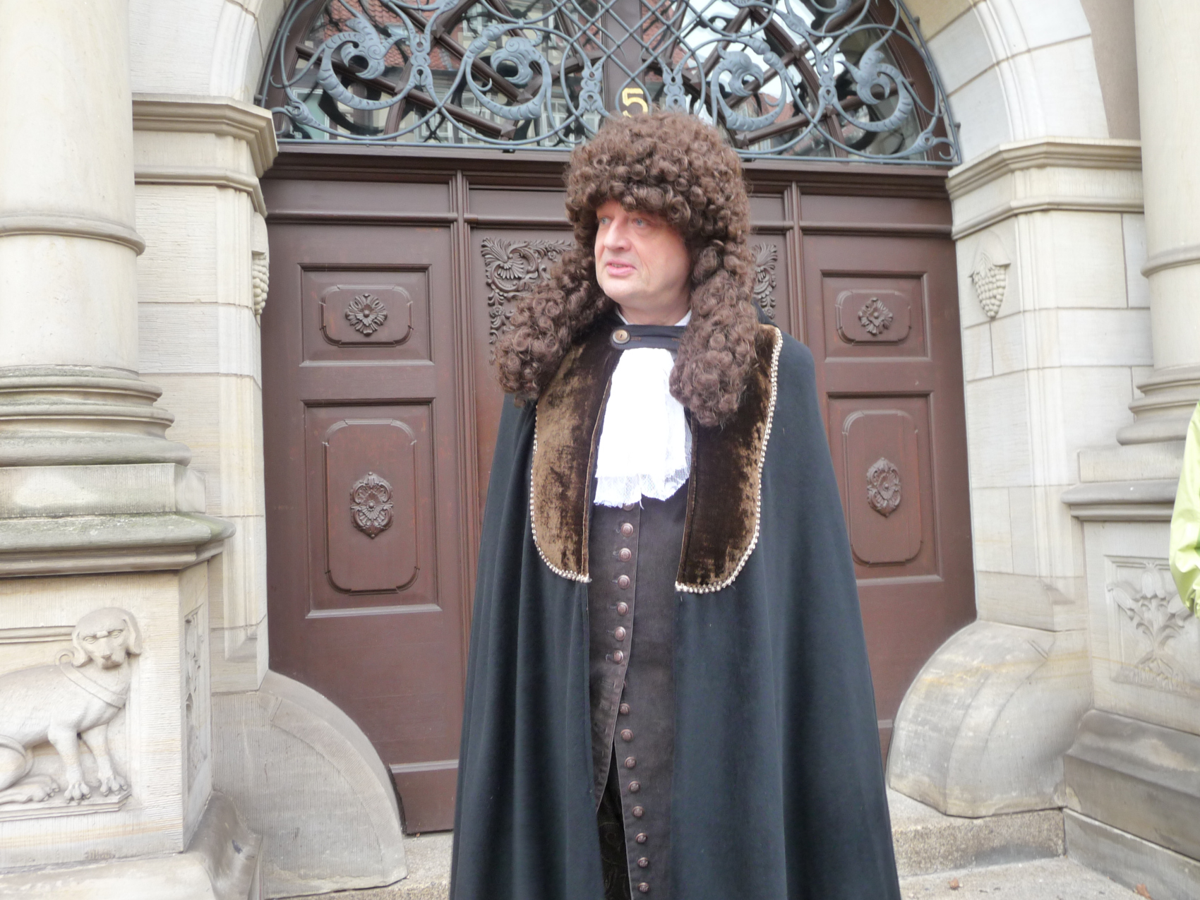 Geheimrat Leibniz in der Stadt unterwegs
